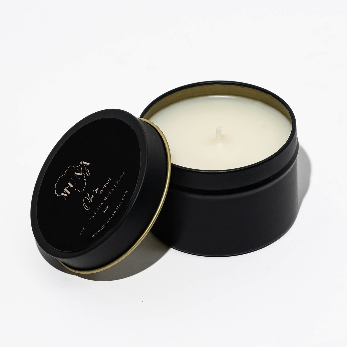 Oud Scented Candle | Rose Scented Candles | Muna Candles