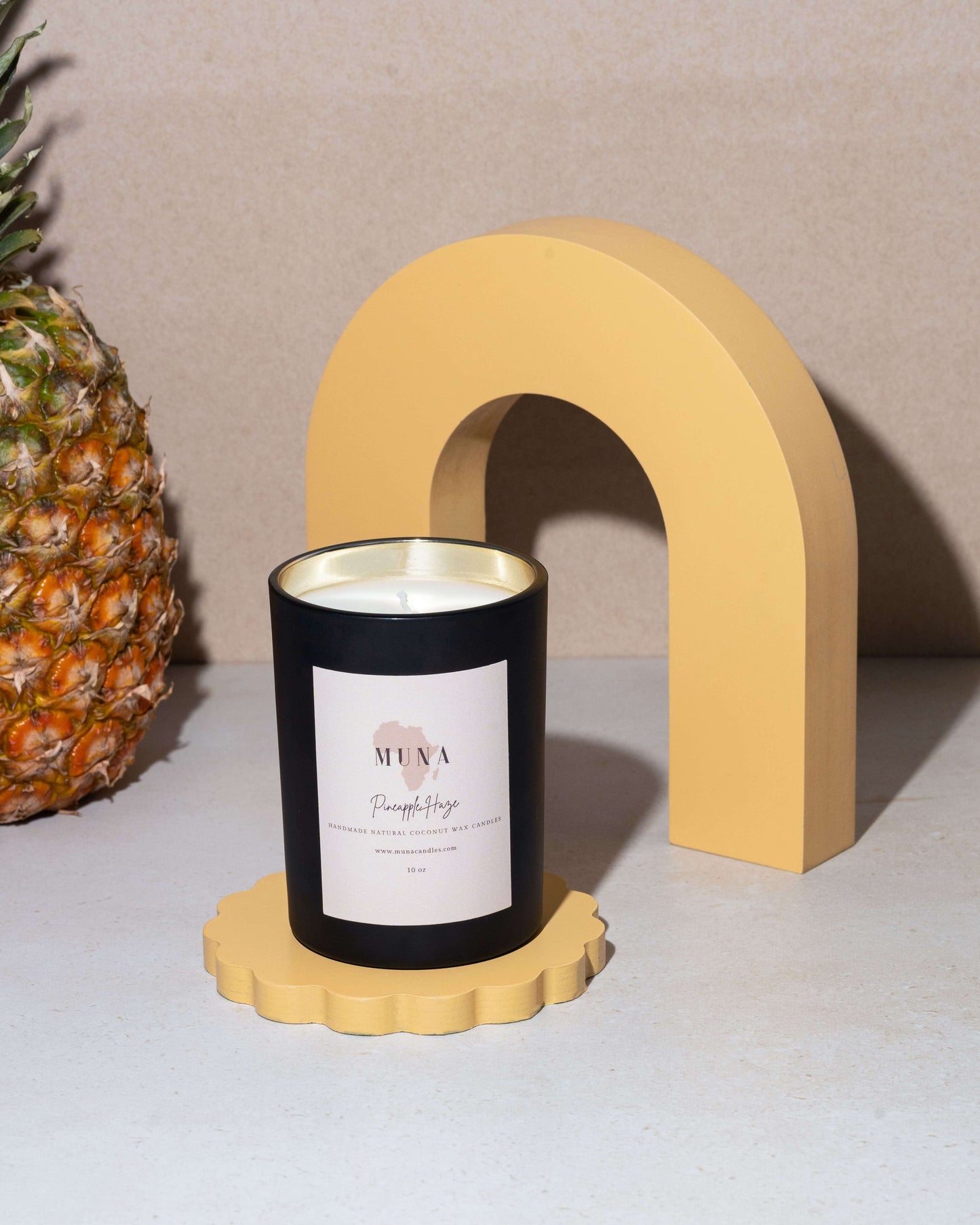 Pineapple Scented Candle | Tropical Scented Candle | Muna Candles