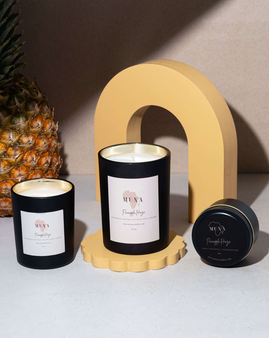 Pineapple Scented Candle | Tropical Scented Candle | Muna Candles